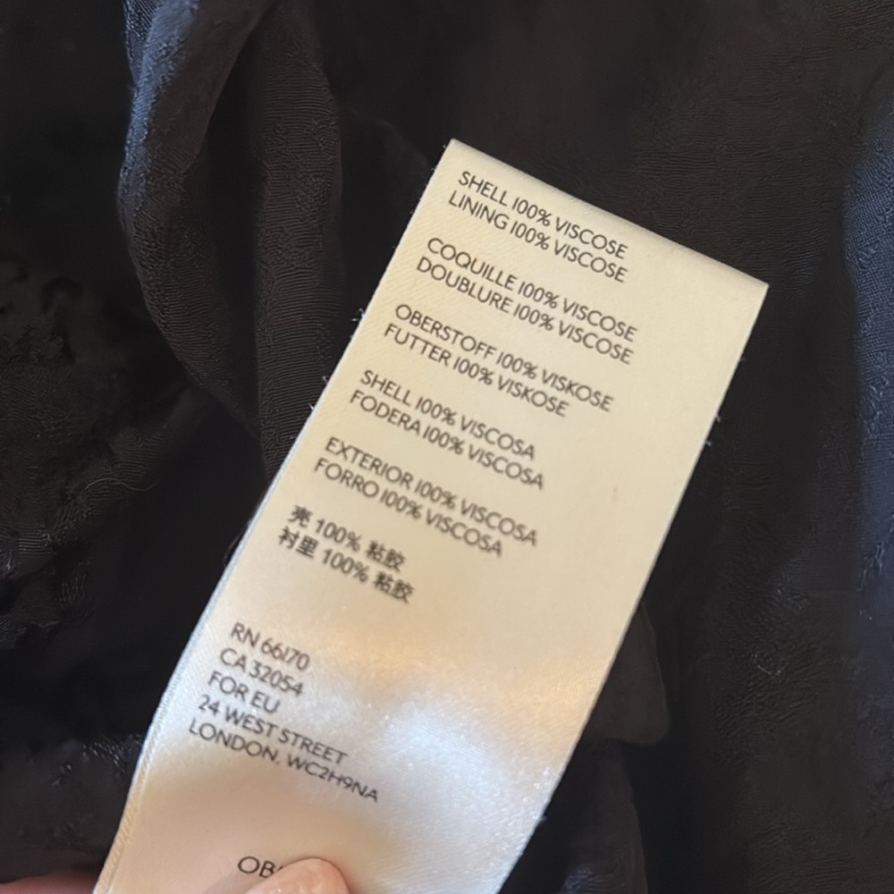 Anthropologie Amelie Jacquard Slip Dress Black - Picture 7 of 7